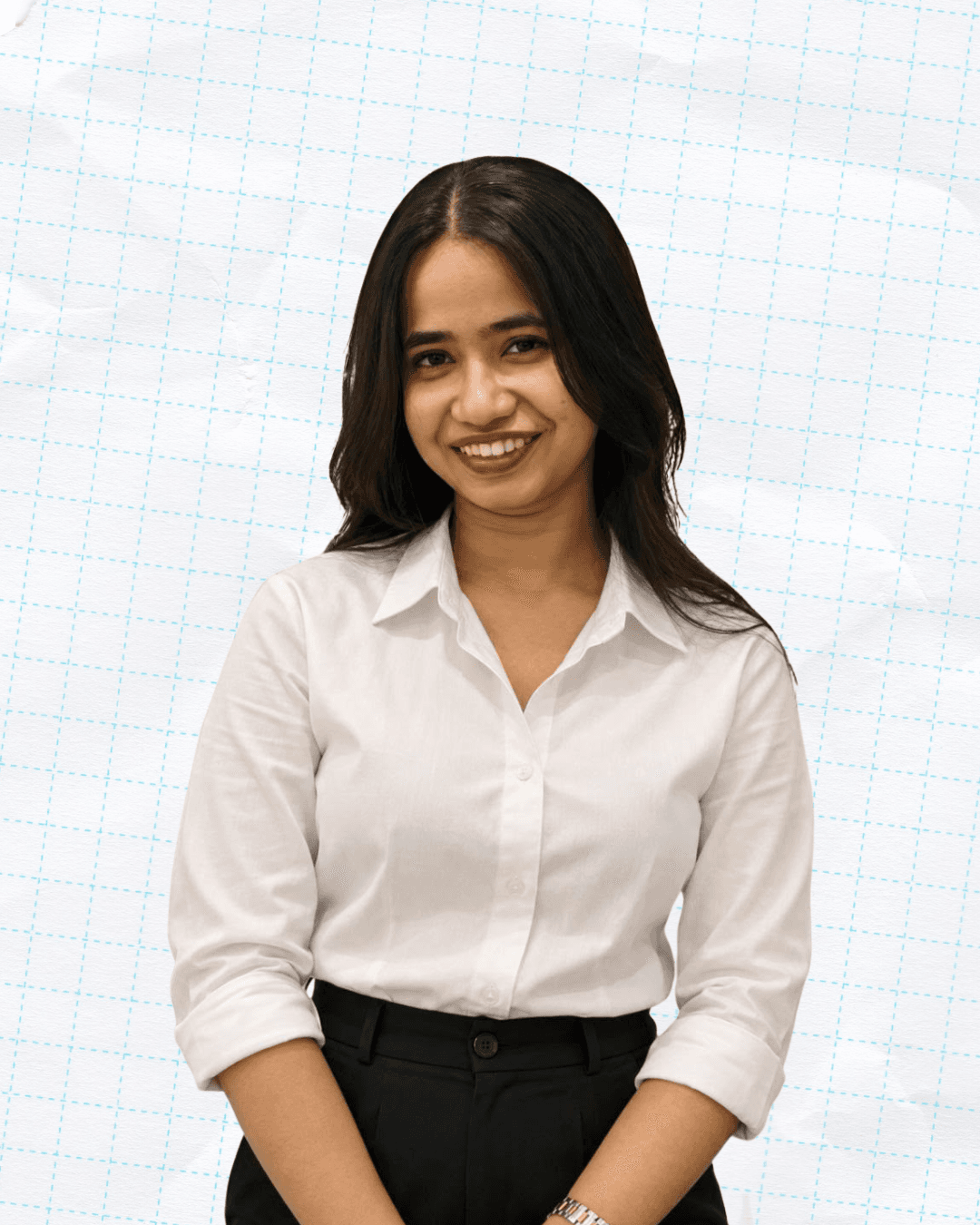 Professional studio portrait of Aishwarya, Co-Founder of Intact Global Exports