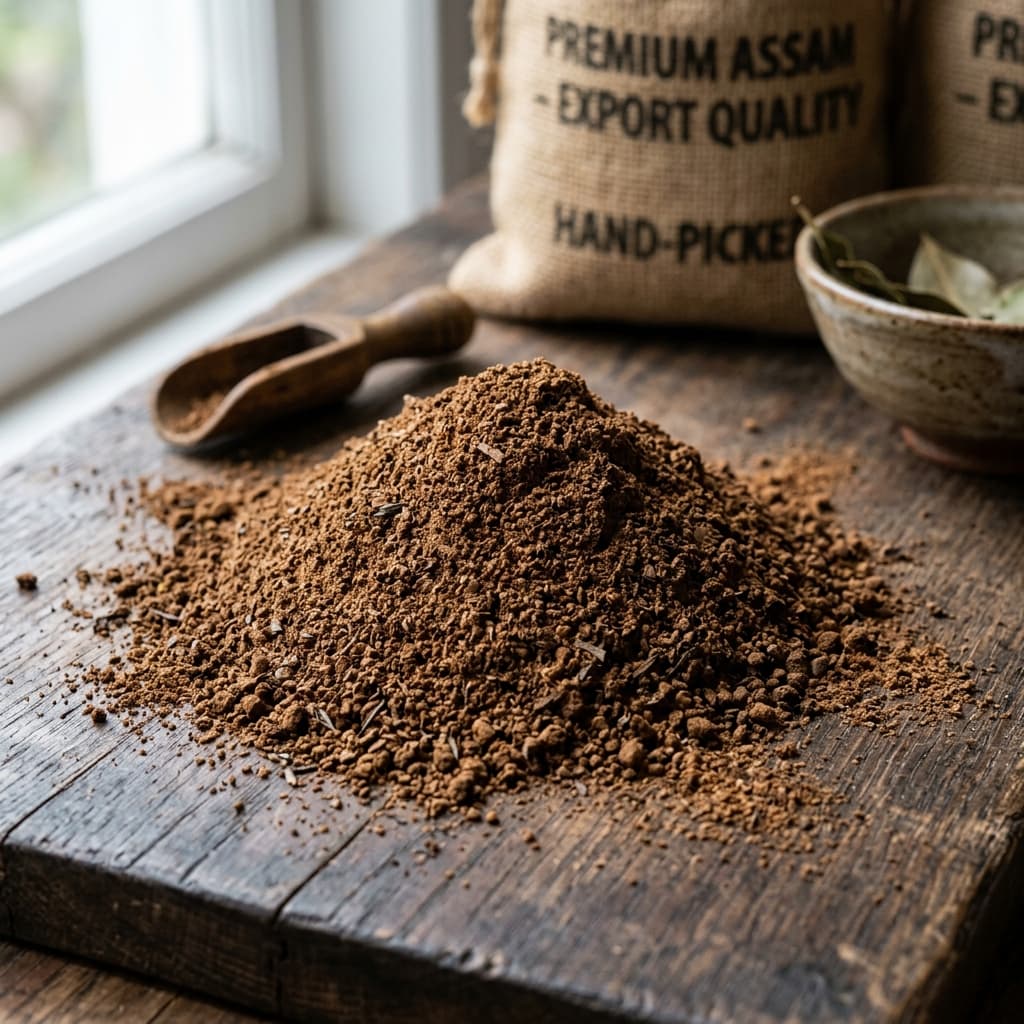 Export-quality Indian tea powder
